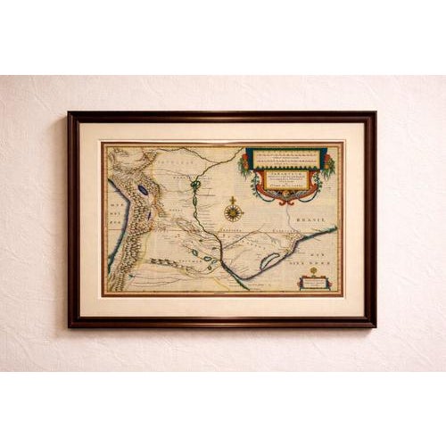 A highly decorative and historically significant map of paraguay and the rio de la plata region, published by willem and...