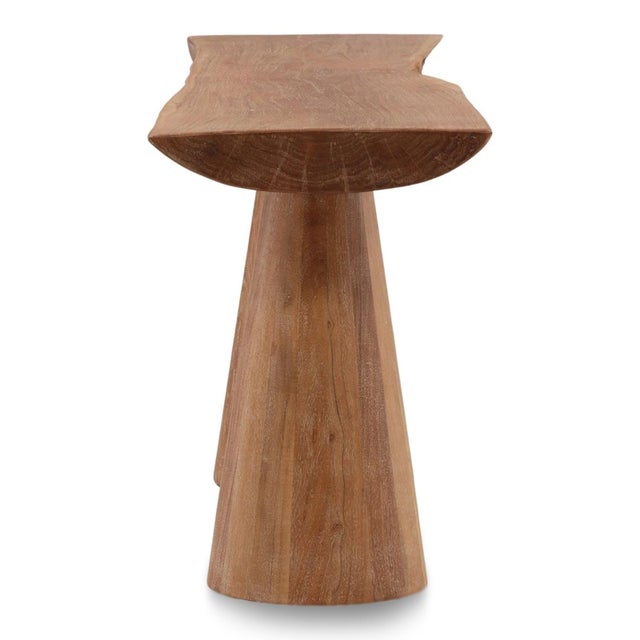 Live Edge Acacia Console Table For Sale - Image 4 of 6