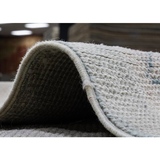 Blue Turkish Oushak Rug 12'1" x 15'3" For Sale - Image 8 of 8