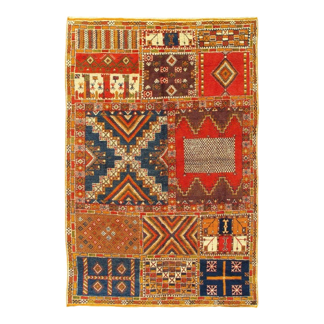 1970s Fine Hand Knotted Vintage Moroccon For Sale