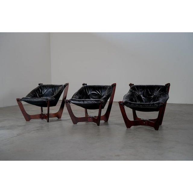 Luna Lounge Chairs by Odd Knutsen, Norway, 1970s For Sale - Image 3 of 11