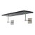 Billy Black/Nickel Wall Shelf, 36" Wide For Sale