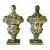19th Century Italian Neoclassical Wooden Urns/Finials, a Pair For Sale
