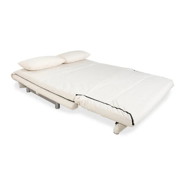 Multy Fabric Three-Seater White Cream Sofa Bed by Ligne Roset For Sale - Image 6 of 12