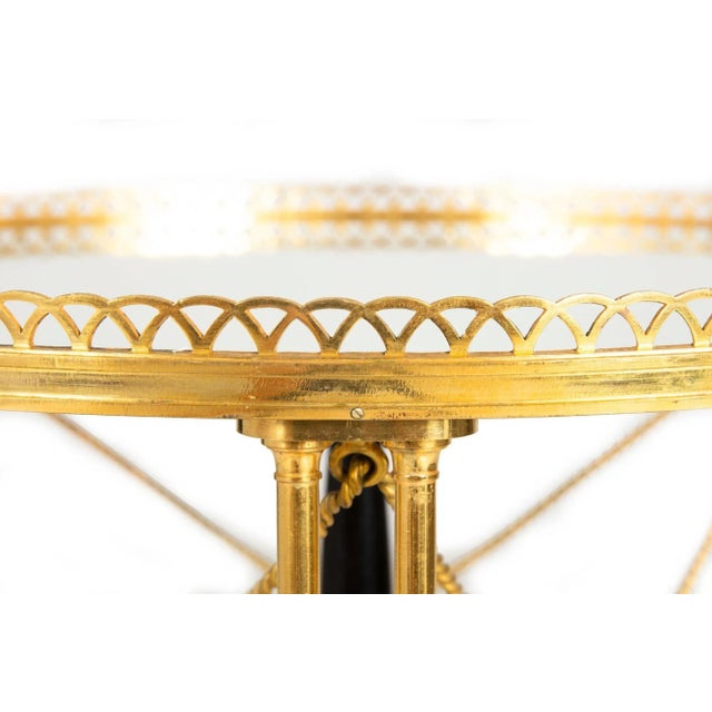 French Gilt Bronze Gueridon Side Table, Manner of Maison Jansen Ca. 1930s For Sale - Image 9 of 18