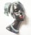 Silver Mid-Century Wall Ceramic Sculpture Woman Face Mask, Germany, 1968 For Sale - Image 8 of 12