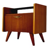 Mid-Century German Beech Nightstands / Bedside Tables from Wk Möbel, 1960s For Sale