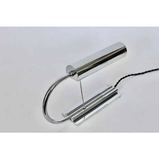 Gilbert Rohde Gilbert Rhode Style Chrome Plated Desk Lamp, 1940s For Sale - Image 4 of 12