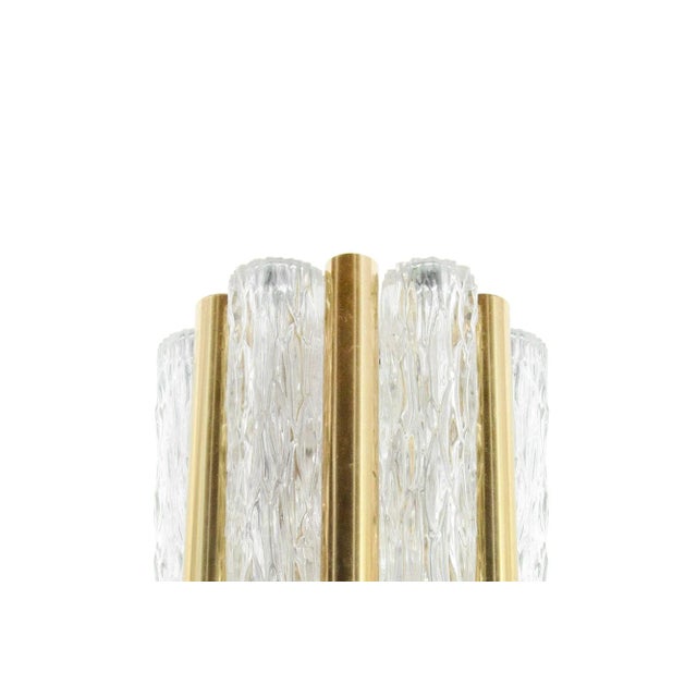 Metal 1960s Murano Glass and Brass Sconces by Doria Leuchten, Germany - a Pair For Sale - Image 7 of 8