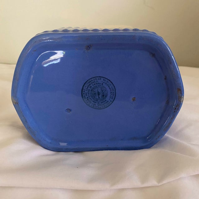 20th Century Universal Cambridge Pottery Primitive Farmhouse Cork Lid Pitcher Jug For Sale - Image 9 of 11