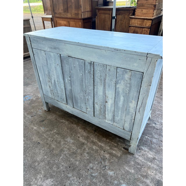 French French 19th Century Louis XV Painted Walnut Two Door Buffet For Sale - Image 3 of 12