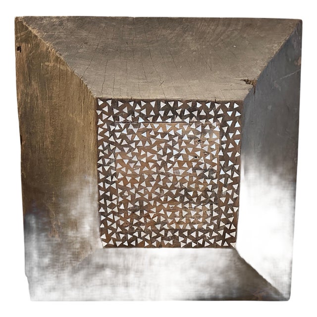 Andrianna Shamaris Sculptural Wood Wall Hanging or Low Side Table For Sale