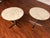 Cream Vintage Travertine & Stainless Side Tables - A Pair For Sale - Image 8 of 10