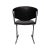 1950s Black Leather Backrest Seat For Sale - Image 4 of 4