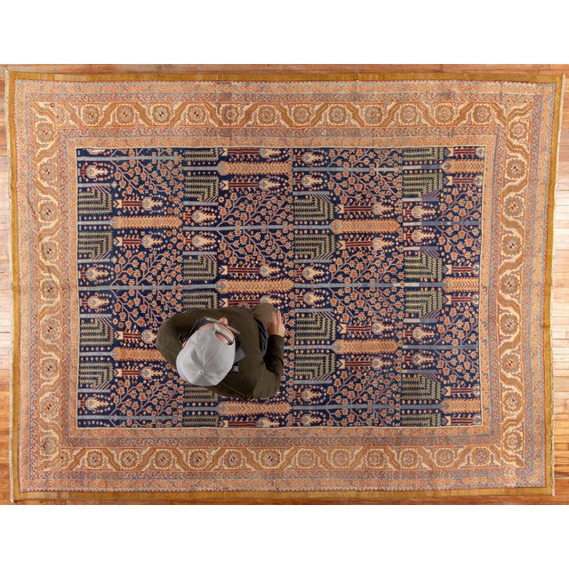 Early 20th Century Zabihi Collection Persian Bakshaish Tree of Life Room Size Rug - 10'10" x 14'2" For Sale In New York - Image 6 of 12