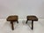 Brutalist Rustic Brutalist Tripod Stools in Elm, 1960s, Set of 2 For Sale - Image 3 of 17