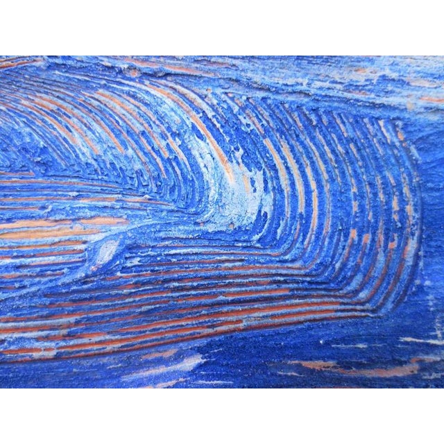 Contemporary Massimo Greco, Sea Painting, 2010s, Mixed Media on Canvas For Sale - Image 3 of 5