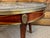 Vintage French Louis XVI Style Oval Coffee Table With Marble Top and Brass Gallery For Sale - Image 11 of 12