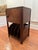 1950s Mid-Century Art Deco Mahogany and Walnut Burlwood Veneer Side Table/Magazine Holder For Sale - Image 5 of 15