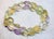 Contemporary Art Deco Beaded Necklace With Prehnite, Citrine, and Amethyst, 25" For Sale - Image 3 of 10