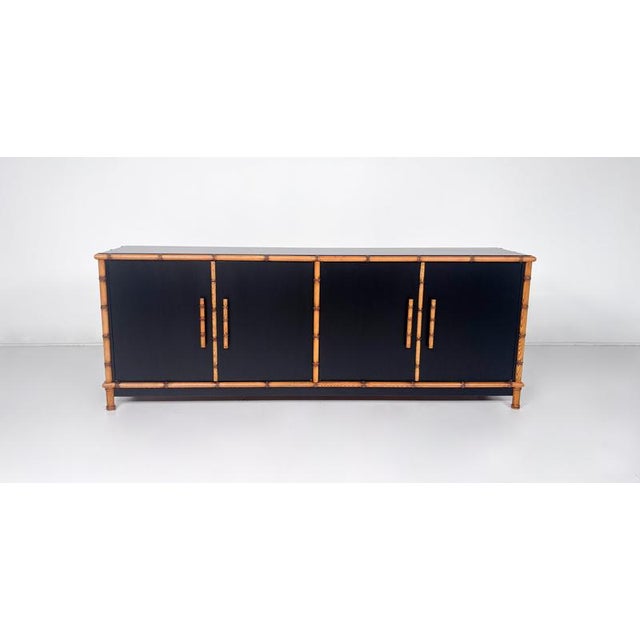 Wood Mid-Century Bamboo Sideboard, Italy, 1960s For Sale - Image 7 of 11