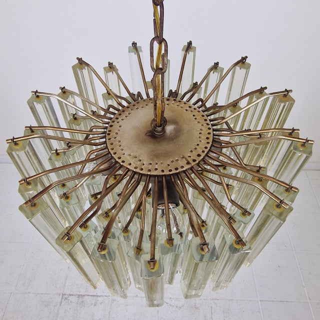 Mid-Century Modern Murano Glass Chandelier from Venini, 1960s For Sale - Image 10 of 17