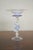 Vintage Venetian Murano-Style Dolphin Stem Glass Compote With Cobalt Rim For Sale In New York - Image 6 of 11