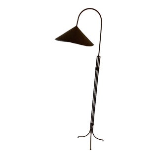 1930s Art Deco Mixed Metals Floor Lamp For Sale