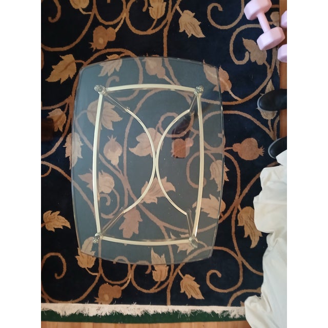 Grand Tour Vintage Brass and Glass La Barge Style Side Lamp Table For Sale - Image 3 of 10