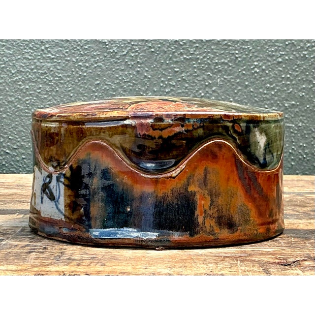 Vintage Original Studio Pottery Box For Sale - Image 11 of 12