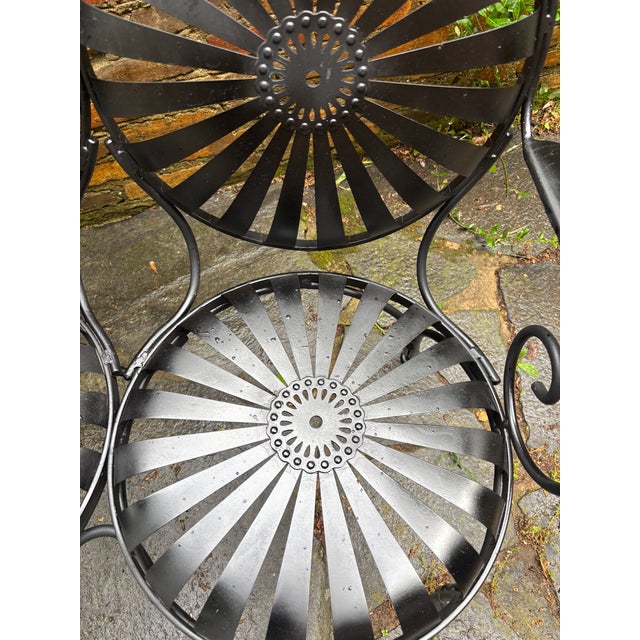 Francois Carre Style Petite Loveseat for Garden For Sale In Atlanta - Image 6 of 10