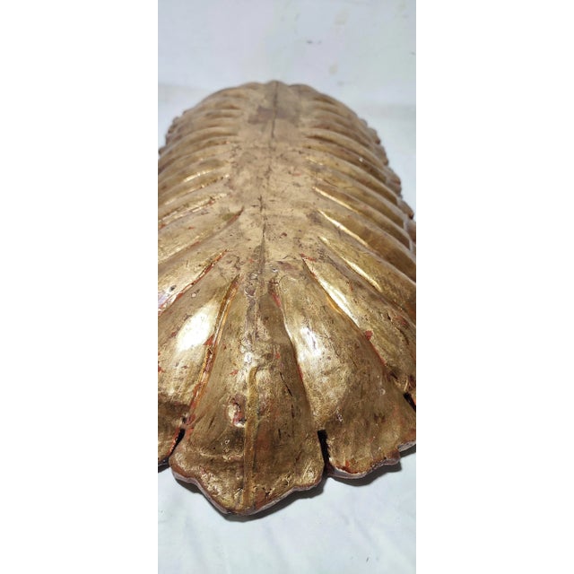 Poplar Wood and Gold Leaf Centerpiece, 1930s For Sale - Image 6 of 12