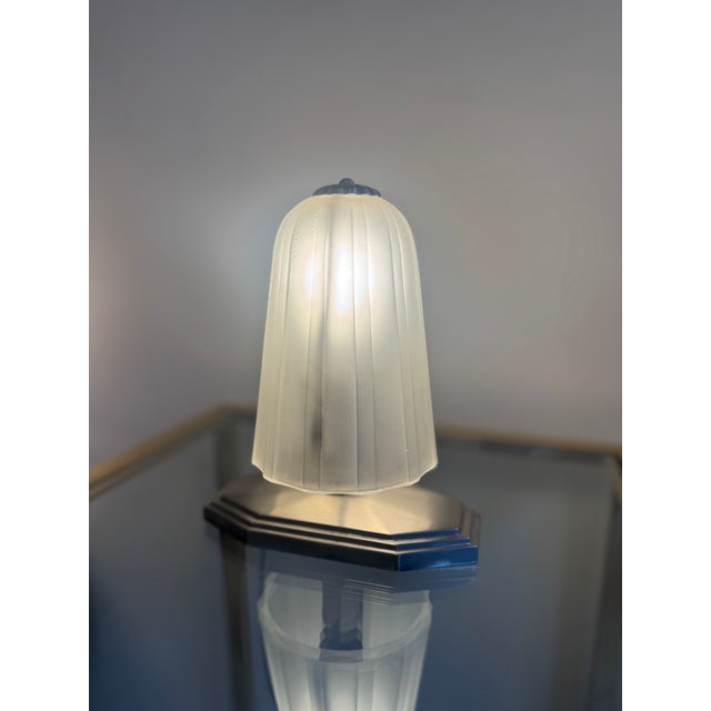 Art Deco Night Light from Hettier & Vincent, France, 1930s For Sale - Image 3 of 18