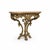 Mid 20th Century Mid-Century French Rococo Carved Pine Console Table With Rouge Marble Top For Sale - Image 5 of 5