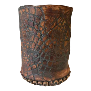 Vintage Mid-Century Modern Ceramic Studio Stoneware Abstract Pottery Vase