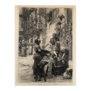 1881 Leon Augustin Lhermitte French Etching