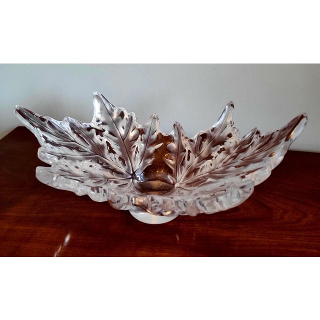 Glass Champs-Élysées Centre Piece Bowl from Lalique For Sale - Image 7 of 7