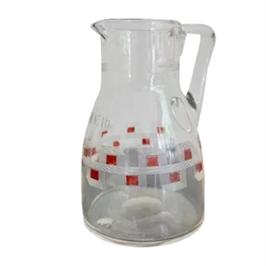 Antique Jugendstil Austrian Glass Milk Jar