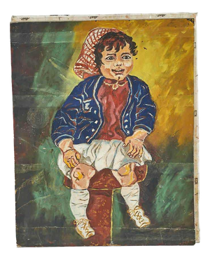 Unknown, Portrait of a Girl, 1970s, Oil on Panel