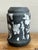 Black Vintage Original Raku Fired Pottery Vase For Sale - Image 8 of 12