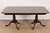 Wood Henkel Harris Style Georgian Solid Cherry Wood Double Pedestal Extension Dining Table, Newly Refinished For Sale - Image 7 of 11