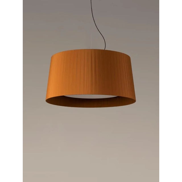 Mustard gt7 pendant lamp by santa & cole. Dimensions: d 90 x h 44 cm. Materials: metal, ribbon. Available in other colors....