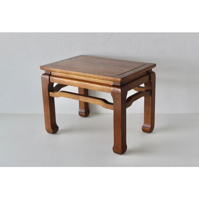 Vintage Ming Style Convertible Side Table Stool Mid-Century For Sale - Image 14 of 15
