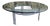 Glass and Chrome Coffee Table, 1980s For Sale