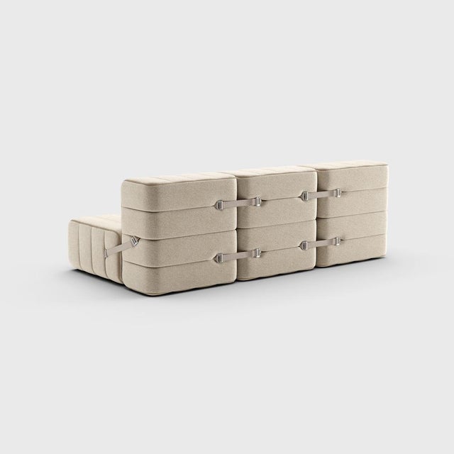 Contemporary Curt Modular Set Flexible Three-Seater Sofa by Ambivalenz, Set of 6 For Sale - Image 3 of 5