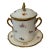 Imperial Crown China Porcelain Condensed Milk Can Holder With Serving Plate and Lid For Sale