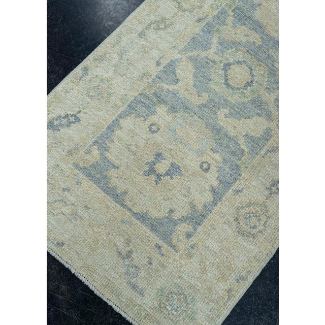 Brown Turkish Oushak Rug 2'2"x 5'10" #19430 For Sale - Image 8 of 8
