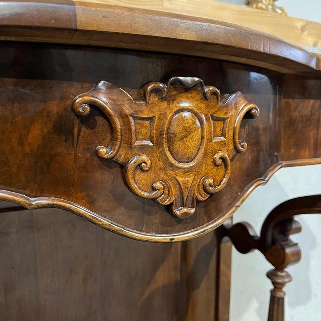 Antique Louis Philippe Console Table in Walnut For Sale - Image 6 of 16