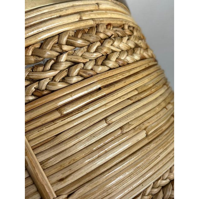 Vintage French Rush Basket, 1960 For Sale - Image 4 of 13