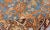 Botanical Design Persian Malayer Antique Rug in Blue, Rust, and Orange Tones For Sale In Atlanta - Image 6 of 12